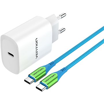 Vention & Alza Charging Kit (20 W USB-C + Type-C PD Cable 1 m) Collaboration Type - Nabíjačka do siete