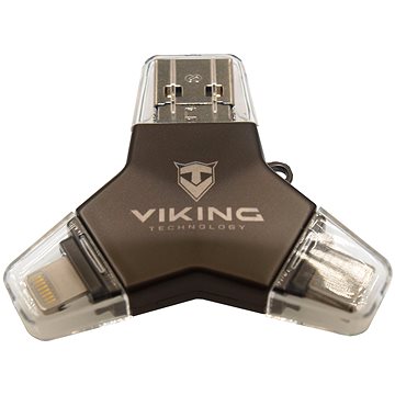 Viking USB Flash disk 3.0 4 v 1 64 GB čierny