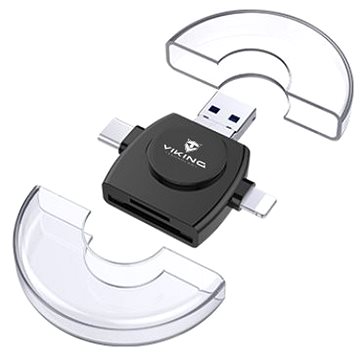 VIKING V4 USB 3.0 4 v 1 čierna