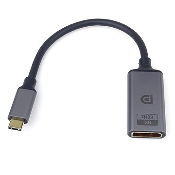 PremiumCord adaptér USB-C na DisplayPort DP1.4 Male/Female 8K@60Hz a 4k@120 Hz 20 cm