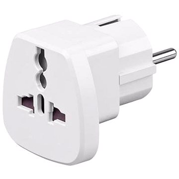 Goobay UK->EU Power Adapter biely