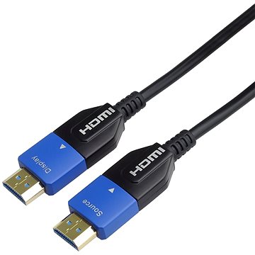 PremiumCord Ultra High Speed HDMI 2.1 optický AOC fiber kábel 8K@60Hz, pozlátené konektory 5 m