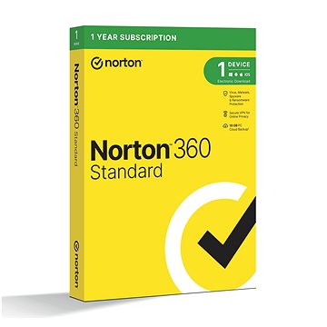 Norton 360 Standard 10GB, 1 používateľ, 1 zariadenie, 12 mesiacov (elektronická licencia)