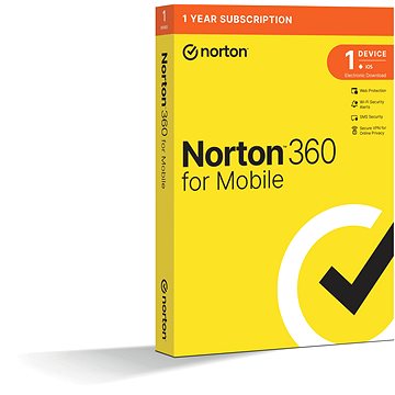 Norton 360 Mobile, 1 používateľ, 1 zariadenie, 12 mesiacov (elektronická licencia)