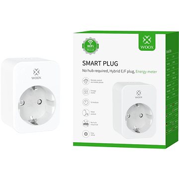 WOOX R6118 Smart Plug EÚ E/F Schucko 16A with Energy Monitor