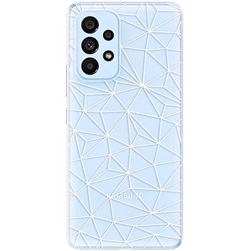 iSaprio Abstract Triangles 03 – white pre Samsung Galaxy A73 5G