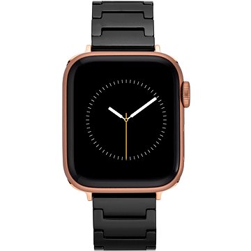 Anne Klein Remienok na Apple Watch 38 mm/40 mm/41 mm zliatinový, čierny