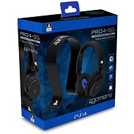 4Gamers Gaming Bundle – Headset and Headset Stand – Black – PS4