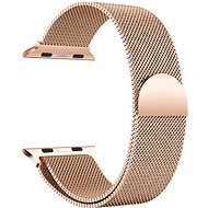 Eternico Elegance Milanese pre Apple Watch 42mm / 44mm / 45mm ružovo zlatý - Remienok na hodinky