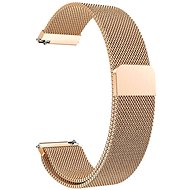 Remienok na hodinky Eternico Elegance Milanese universal Quick Release 20mm ružovo zlatý