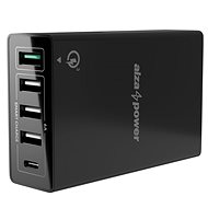 Nabíjačka do siete AlzaPower M5CQ Multi Charge QC3.0 čierna