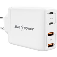 Nabíjačka do siete AlzaPower G300 GaN Fast Charge 100 W biela