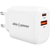 Nabíjačka do siete AlzaPower A100 Fast Charge 20 W biela