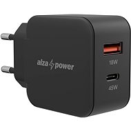 Nabíjačka do siete AlzaPower A145 Fast Charge 45 W čierna