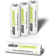 AlzaPower Super Alkaline LR6 (AA) 4 ks v eko-boxe - Jednorazová batéria