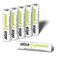 Jednorazová batéria AlzaPower Super Alkaline LR03 (AAA) 6 ks v eko-boxe - Jednorázová baterie