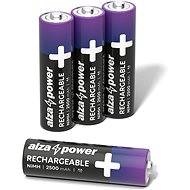 AlzaPower Rechargeable HR6 (AA) 2500 mAh 4 ks v eko-boxe - Nabíjateľná batéria