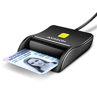 AXAGON CRE-SM3N Smart card/ID card FlatReader, USB-A cable 1.3 m - Čítačka občianskych preukazov
