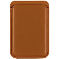 AlzaGuard Magnetic Leather Card Wallet hnědá - Peňaženka