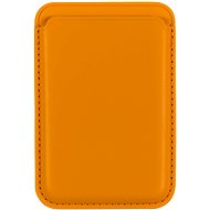 AlzaGuard Magnetic Leather Card Wallet žlutá - Peňaženka