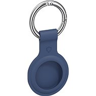 AlzaGuard Silicone Keychain na Airtag modrá - AirTag kľúčenka