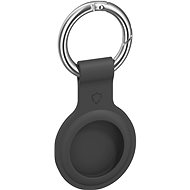 AirTag kľúčenka AlzaGuard Silicone Keychain na Airtag sivá