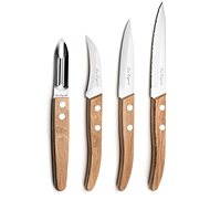 AMEFA Súprava nožov 4 ks, prírodné drevo - Sada nožov