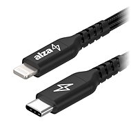 Dátový kábel AlzaPower AluCore USB-C to Lightning MFi 1 m čierny - Datový kabel