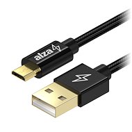 Dátový kábel AlzaPower AluCore Micro USB 1 m Black
