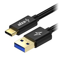 Dátový kábel AlzaPower AluCore USB-C 3.2 Gen1, 1 m Black
