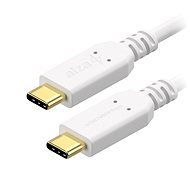 AlzaPower Core USB-C/USB-C 2.0, 3 A, 60 W, 0,15 m biely - Dátový kábel