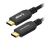 AlzaPower AluCore USB-C/USB-C 2.0, 5 A, 100 W, 1 m čierny - Dátový kábel