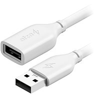 AlzaPower Core USB-A (M) to USB-A (F) 2.0, 2 m biely - Dátový kábel