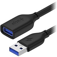AlzaPower Core USB-A (M) to USB-A (F) 3.0, 2 m čierny - Dátový kábel