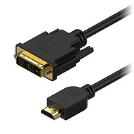 Video kábel AlzaPower DVI-D na HDMI Single Link prepojovací 1 m