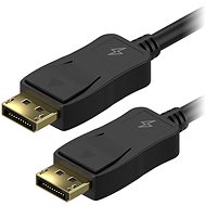 Video kábel AlzaPower DisplayPort (M) na DisplayPort (M) prepojovací 2 m čierny