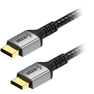 Video kábel AlzaPower Alucore DisplayPort (M) na DisplayPort (M) prepojovací 8 k 1 m čierny