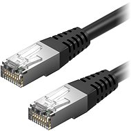 AlzaPower Patch CAT5E FTP 0,5 m čierny - Sieťový kábel