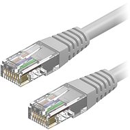 AlzaPower Patch CAT5E UTP 0,25 m sivý - Sieťový kábel
