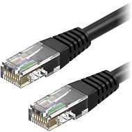 AlzaPower Patch CAT5E UTP 2 m čierny - Sieťový kábel