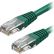 AlzaPower Patch CAT5E UTP 0,25 m zelený - Sieťový kábel