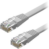 AlzaPower Patch CAT6 UTP Flat 0,5 m sivý - Sieťový kábel