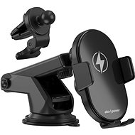 Držiak na mobil AlzaPower WF420 Auto Search Wireless Car Charger 15 W čierny - Držák na mobilní telefon