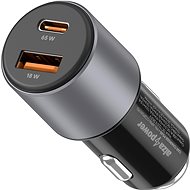Nabíjačka do auta AlzaPower Car Charger P540 USB + USB-C Power Delivery sivá