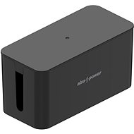 AlzaPower Cable Box Basic Small čierny - Organizér káblov