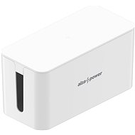 AlzaPower Cable Box Basic Small biely - Organizér káblov