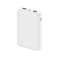 Powerbank AlzaPower Carbon 10000 mAh Fast Charge + PD3.0 White