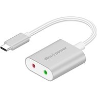 AlzaPower External Sound Card X250 strieborná - Externá zvuková karta