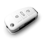 Ochranné silikónové puzdro na kľúč pre Audi s vystreľovacím kľúčom, farba biela - Obal na kľúče od auta