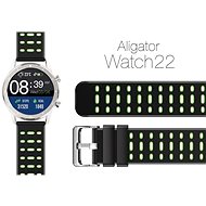 Remienok na hodinky Aligator Watch 22 mm silikónový remienok Duálny zelený